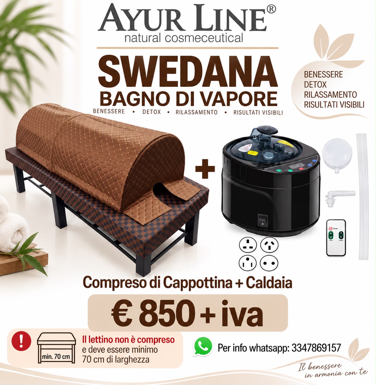 SWEDANA Attrezzature per Bagno di Vapore